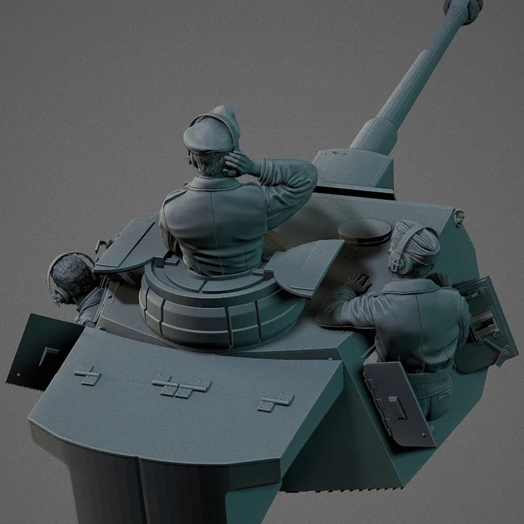 1/35 수지 모델 그림 GK, 3 피규어, 조립되지 않은 도색되지 않은 키트