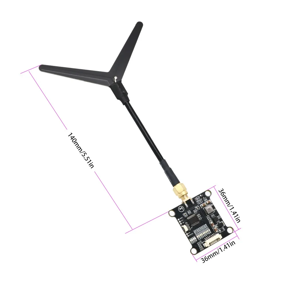 切り替え可能なビデオ送信機モジュール,アンテナ付き受信機,fpvドローン,1.2g,1.2ghz,1w,1.6w,2w,vtx,1.2g,9ch,vrx,1200mhz