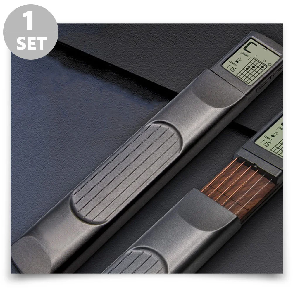 أداة تدريب جيتار صغيرة محمولة مكونة من 6 فريت، أداة ممارسة أصابع الجيتار، مدرب تمرين صوتي متين لعازفي الجيتار