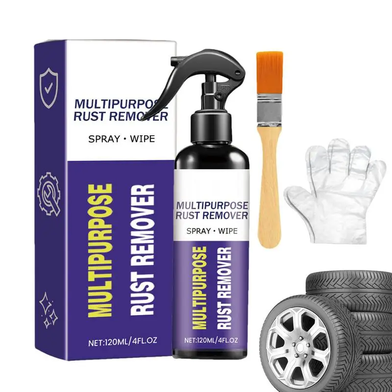 

Rust Remover Spray 120ml Lubricant Spray Car Metal Rust Remover Car Detailing Cleaner Metal Cleaning Solution For Maintenance