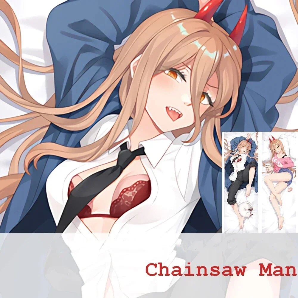 

Chainsaw Man Power Dakimakura Pillow Cover Sexy Hugging Cushion Case Otaku Full Body Pillowcase Home Bedding Decor Gift