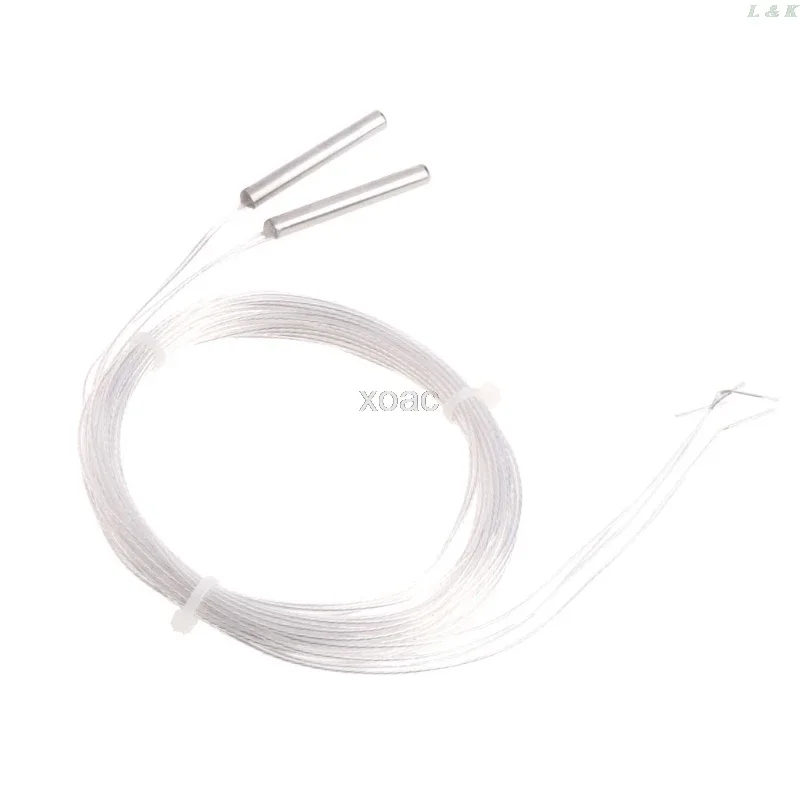 2x 2m PT1000 Probe 4mm*30mm RTD Resistance 2 Wires Thermocouple M13 dropship