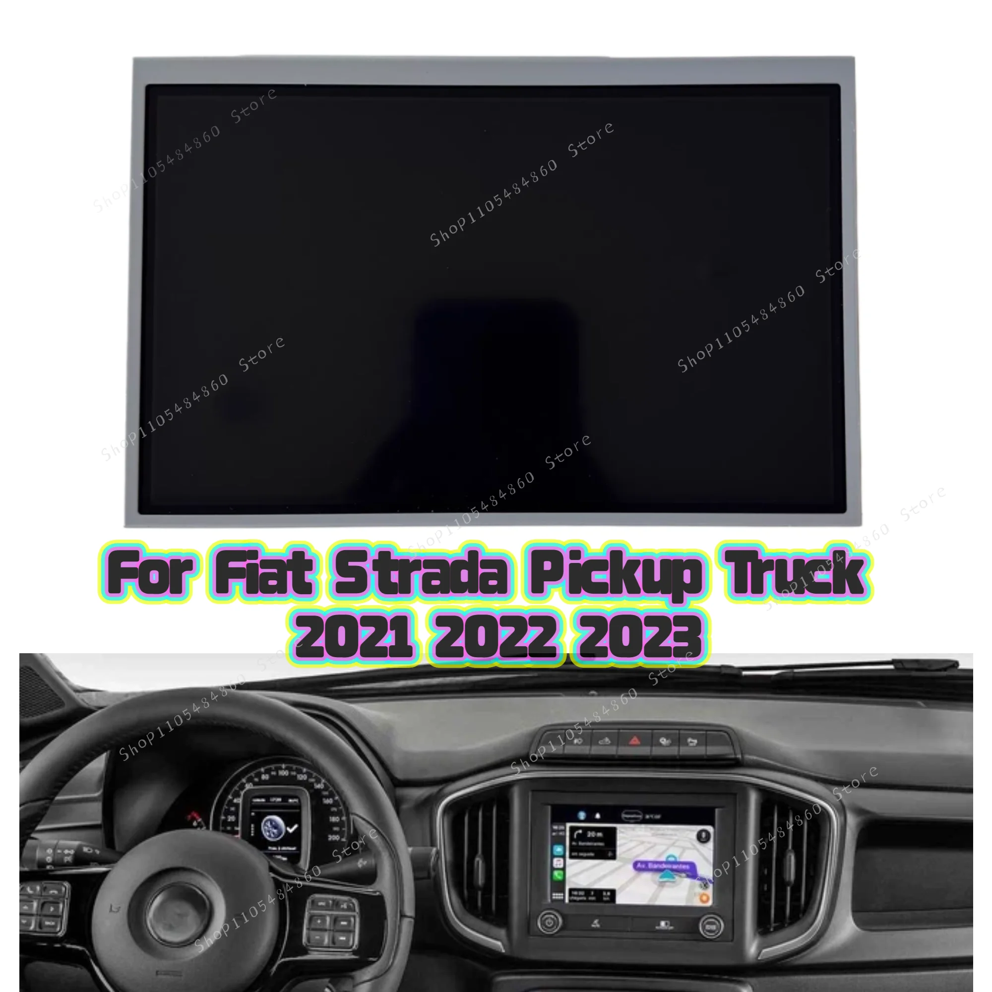 Pantalla LCD con Pantalla Táctil para Radio y Navegación de Auto, para Camioneta Fiat Strada 2021 2022 2023