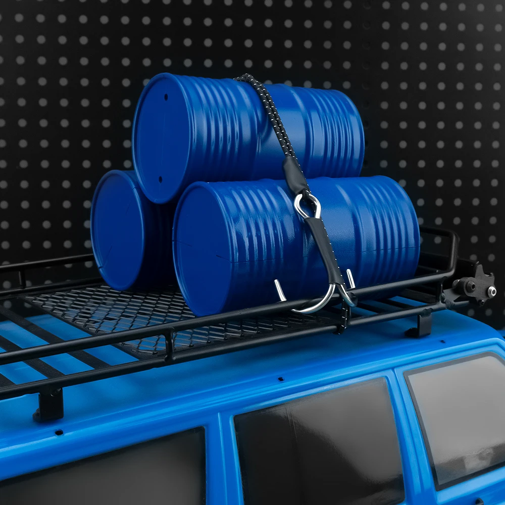 

AXSPEED Kinetic Winch Strap/Escape Rope Rescue Trailer Hook/Luggage Rack Rope for 1/10 RC Crawler Axial SCX10 TRX4