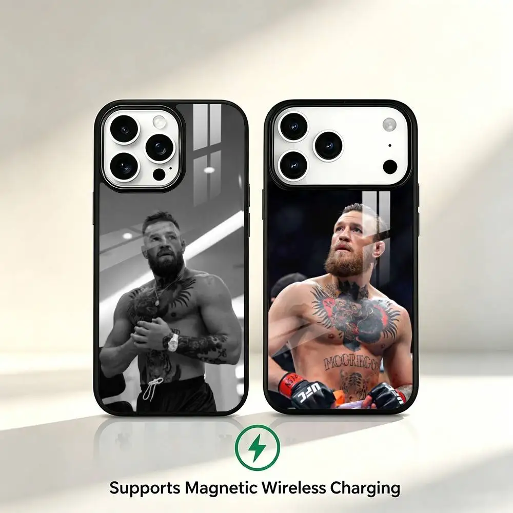 Fighter C-Conor McGregor Phone Case For iPhone17,16,15,14,13,12,11 Plus,Pro Supports Magnetic Wireless Charging