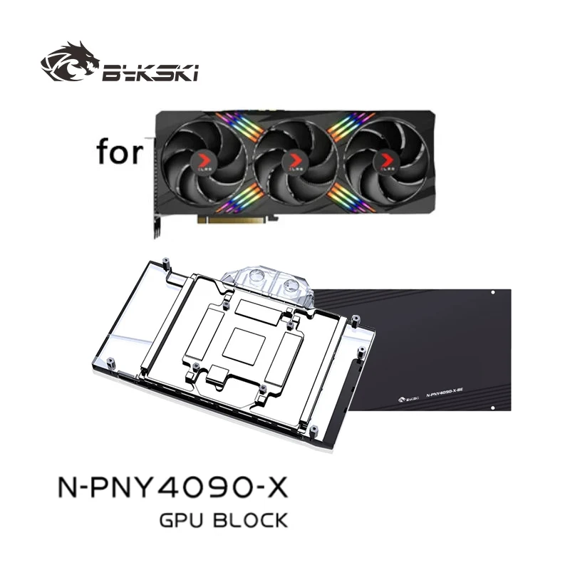 Bykski Water Block Use for PNY GeForce RTX4090 24GB XLR8 Gaming VERTO EPIC-X Card / Three-layer Structure Design N-PNY4090-X