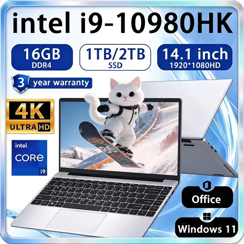 2026 Intel Core I9 10980HK 9900 Notebook Windows 11 Pro 15.6