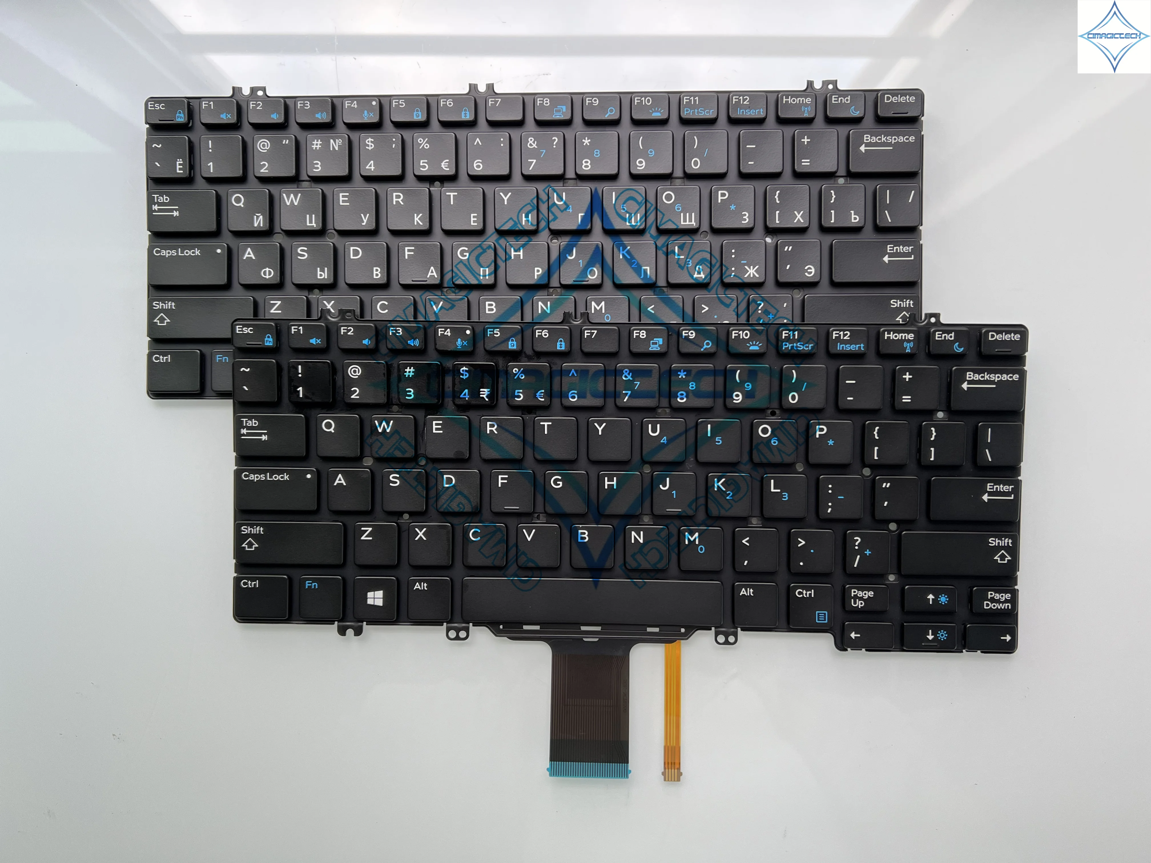 Coque Supérieure Palmrest Avec Clavier QWERTY Pour Dell Latitude 7390 2-en-1 - Noir (0N3P44)