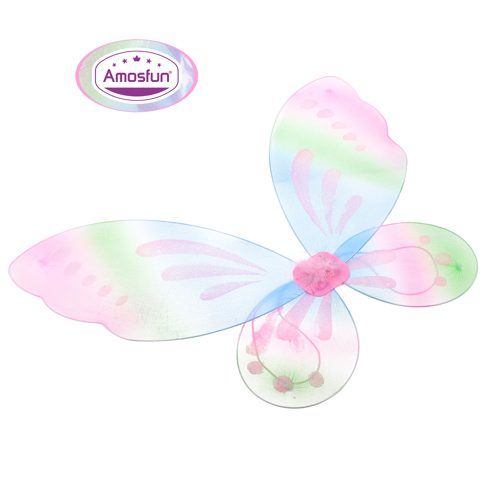 Single Layer Angel Wings Performance Clothing Girls Fairy Butterflies Costume Pink Child