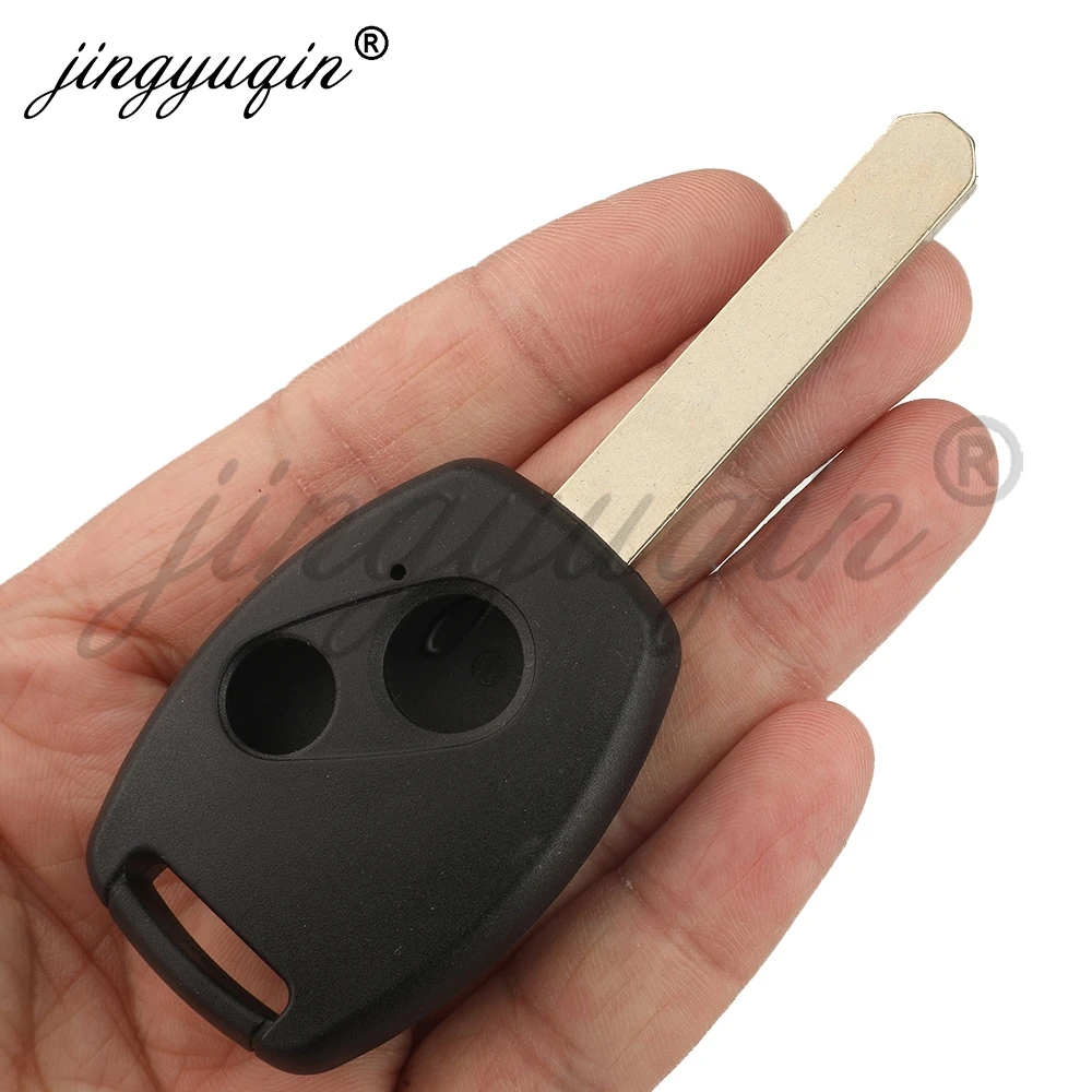 jingyuqin 5/10X High Quality Remote Key Case Shell for Honda Accord Fit CR-V Civic PilotInsight Ridgeline 2008 2009 201020112012 view 2