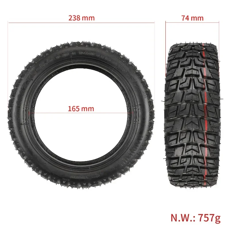 10x2.75-6.5 Tubeless Off-road Tire 10x2.70-6.5 Tyres for Ninebot MAX G30 G30P Speedway 5 DT 3 Electric Scooter Spare Wheel Parts