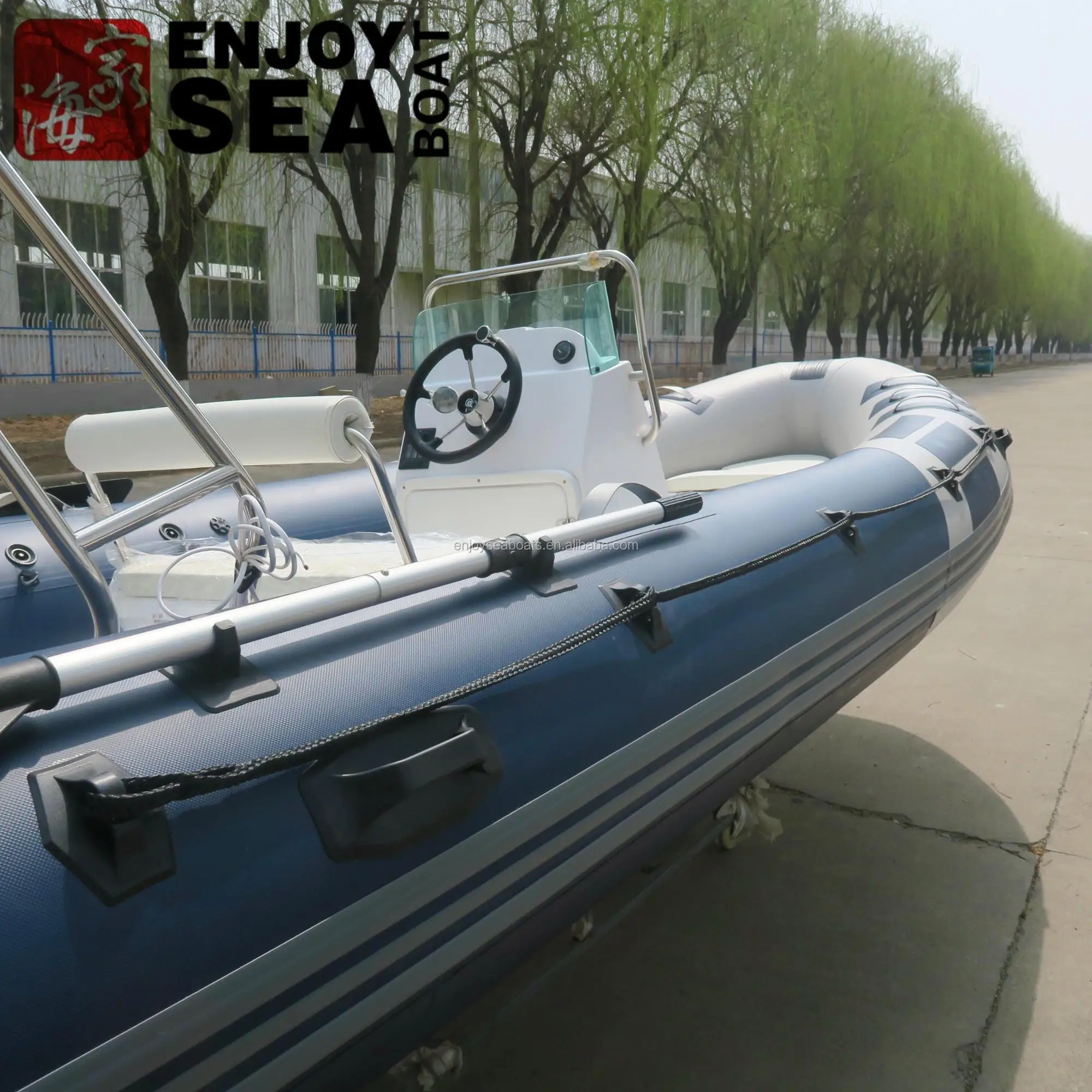 Lightweight PVC Inflatable Sport Fishing Yacht, High Speed Power Component Cheap Wholesale For Outdoor Drifting Activity view 5