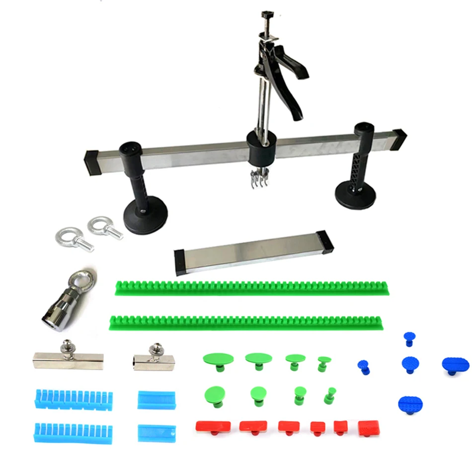 

Automotive Sheet Metal Repair Tools Dent Puller Kit With Slide Hammer Tips Glue Tabs Paintless king Tools