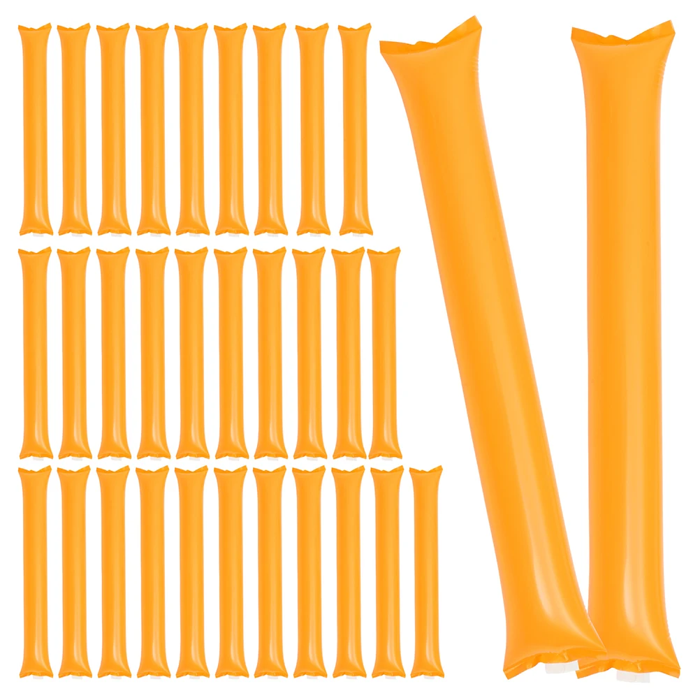 

50 Pcs Pink Inflatable Cheer Sticks Lightweight Sports Events Accessories Team CheerleadingNoise Makers Stadium Clappers PE