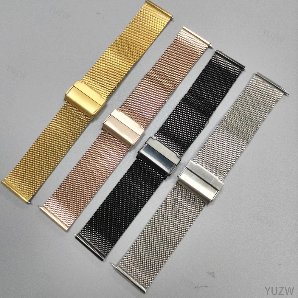 สายโลหะ 2 ชิ้น สำหรับนาฬิกา Huawei Watch 5 4 Pro GT 5 4 3 42 46 มม. สายสแตนเลสสตีล GT2 GT2 Pro 20 มม. 22 มม. สายรัดข้อมือสำรอง