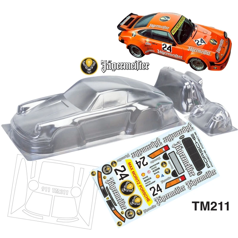 1/10 Mini Car 210mm Rc Bodies Clear Lexan Body Shell W/Rear Wing W/Light Buckle for On Road Rc Drift Car M Chassis 210 Wheelbase