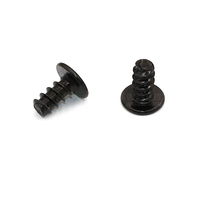 100Pcs M4*8mm M4.8*9.5mm Black Zinc Steel Cross Phillips Super Ultra Thin Flat Wafer Head Self-tapping Wood Screw Bolts