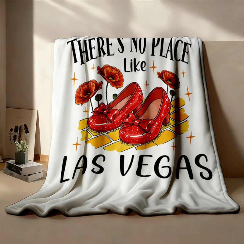Retro Off To See The Wizard Soft Blanket, No Place Like Las Vegas, Wizard Fan Comfy Blanket Gift