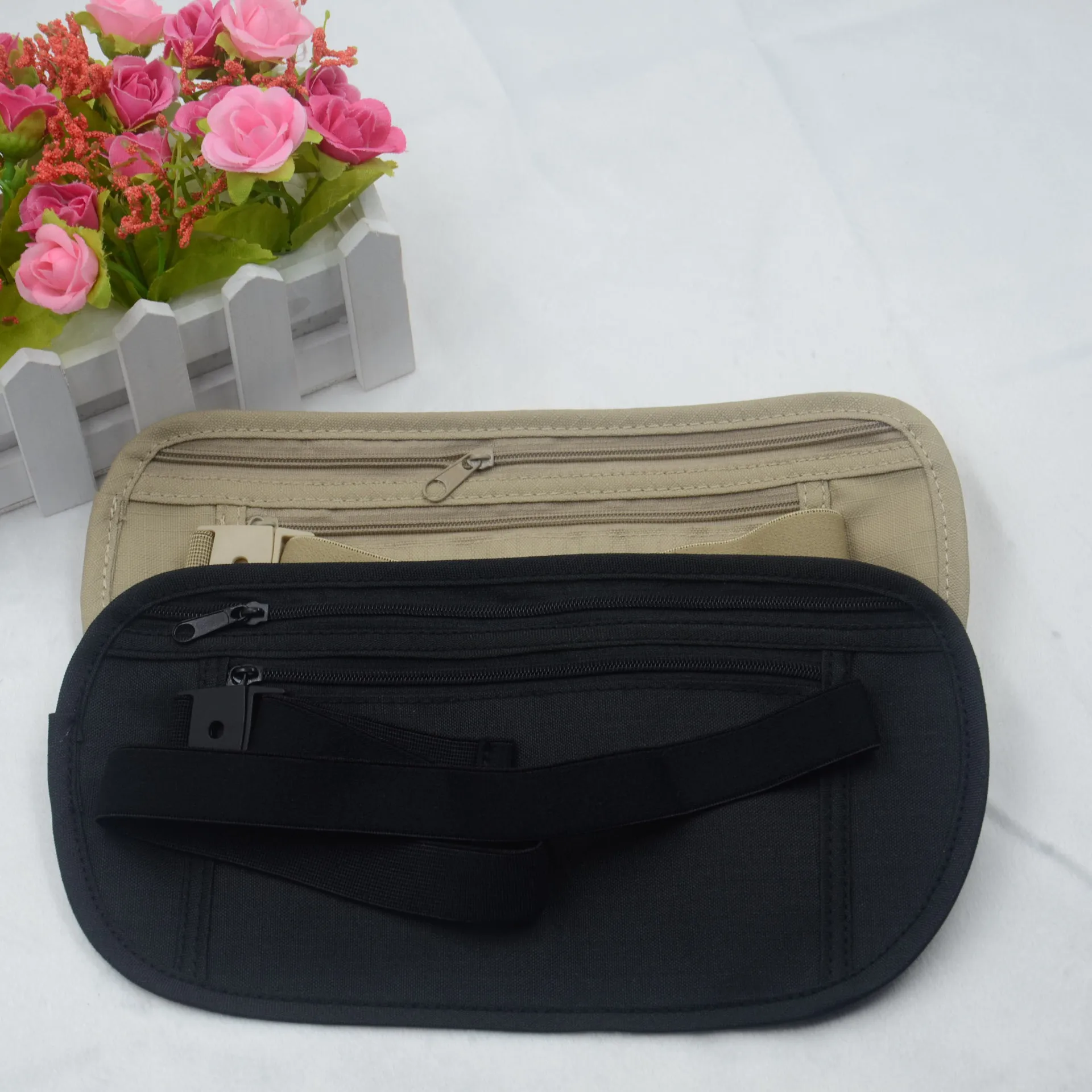 

Anti Theft Waist Bag Close Fitting Invisible Anti Theft Overseas Travel Cycling Passport Bag Portable Outdoor Sports Waist Bag