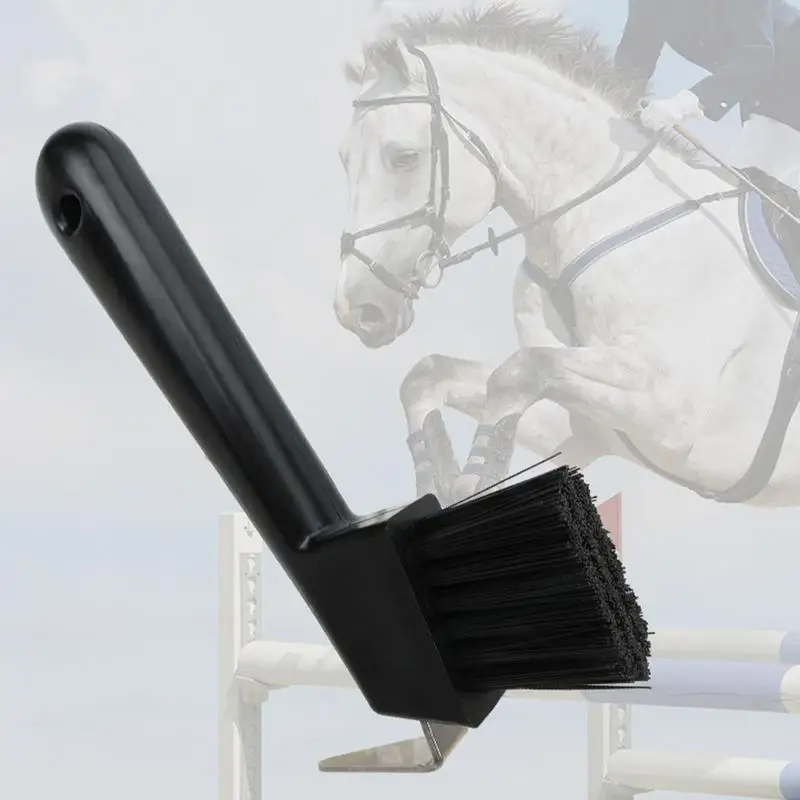 Horse Hoof Pick Brush Rubber Hoof Pick With Brush Portable Hoofpick With Soft Touch Hoof Handle Horse Grooming Kit For Coat