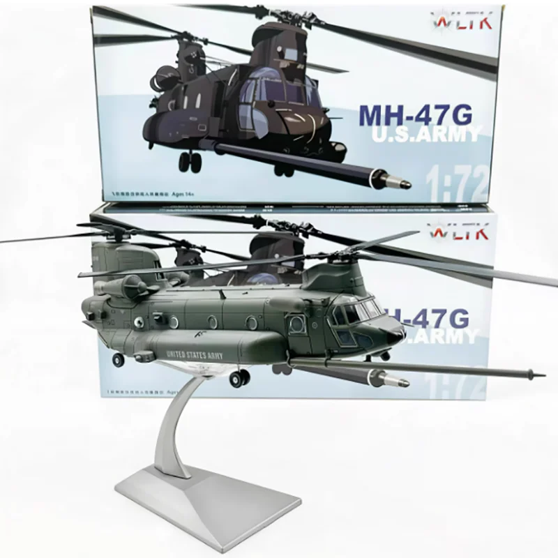 Diecast 1:72 Schaal Usa Mh 47G MH-47G CH-47 Chinook Twin-Rotor Zware Helikopter Legering Vliegtuig Model Militaire Collectie Speelgoed