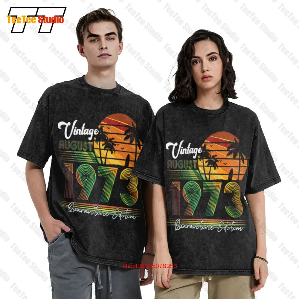 

April 1973 48 Years Old Vintage Short Sleeve Tee T-Shirt 0M1J Golf Wear
