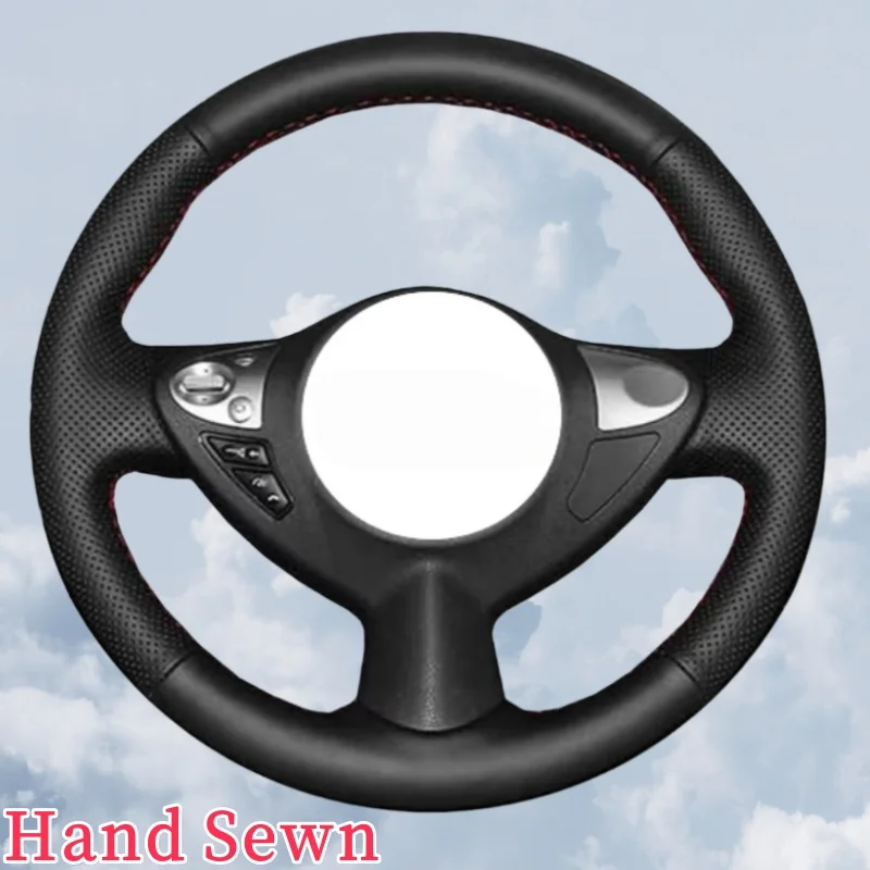 Funda de Volante de Cuero Personalizada para Infiniti FX FX35 FX37 FX50 Juke Maxima Sentra, Accesorios para Nissan Infiniti