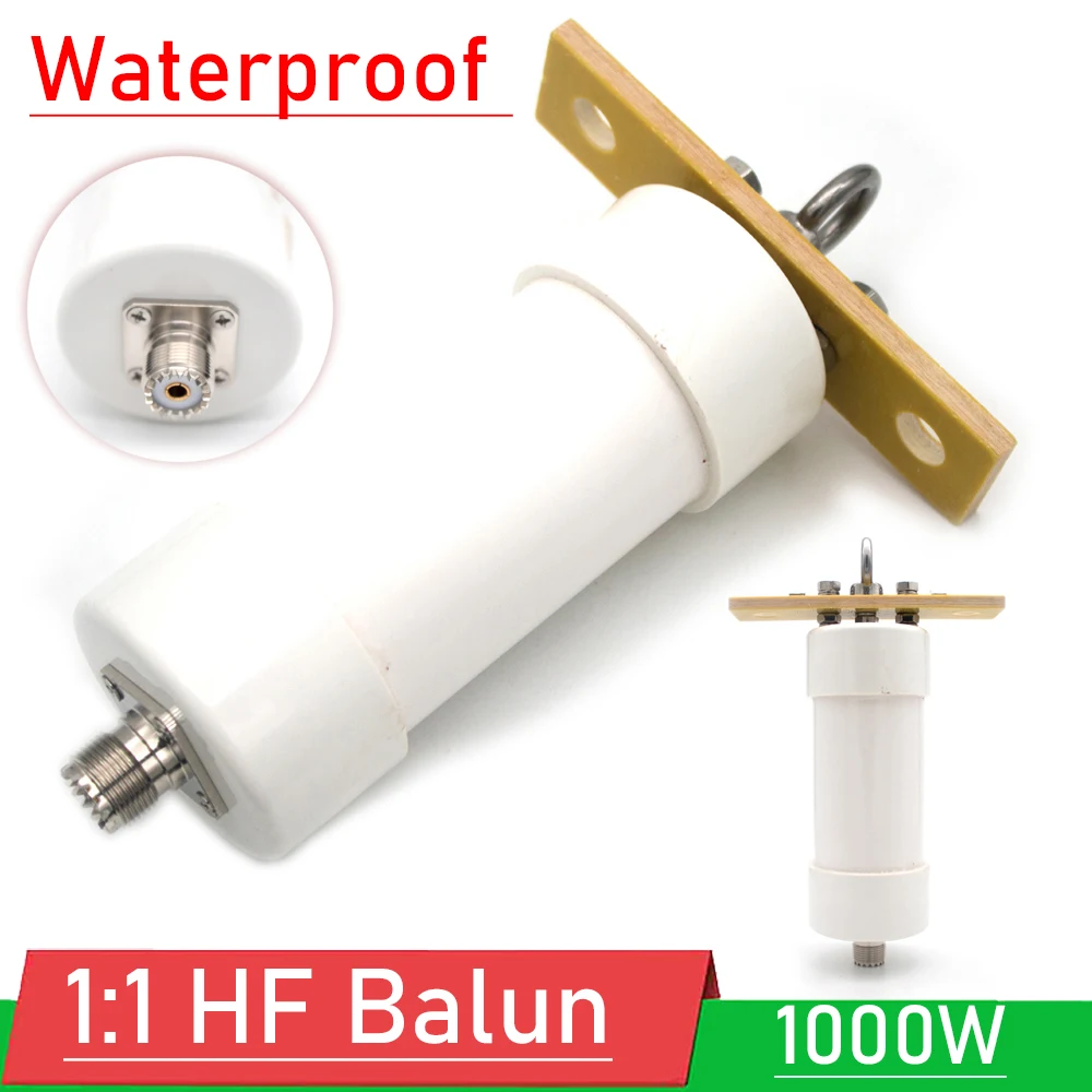 

1:1 HF Balun 1000W High Powe1-56MHz Ratio High Power for HF SSB HAM horizontal short wave antenna inverted v positive V Antenne