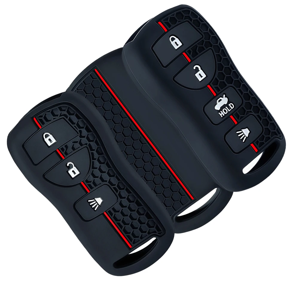 3/4 Buttons For Nissan Sentra Armada Altima Maxima Infiniti FX35 EX35 FX45 QX56 G35 M45 I35 Silicone Remote Car Key Cover Case