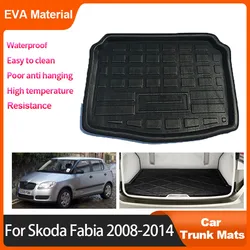 Skoda,2008-2014, 2012, 2011用の防水車トランクマット