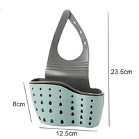 Home Storage Drain Basket Kitchen Sink Holder Adjustable Soap Sponge Shlf Hanging Drain Basket Bag Kitchen Accessories 6