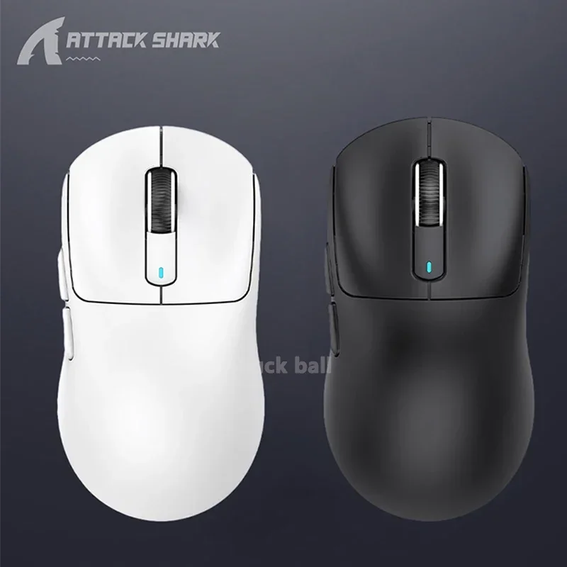 Imagem -03 - Ataque Tubarão x3 Pro Tri-mode sem Fio Bluetooth Mouse Paw3395 4k Sensor Personalizar Gaming Mouse Leve pc Gamer Office Ratos