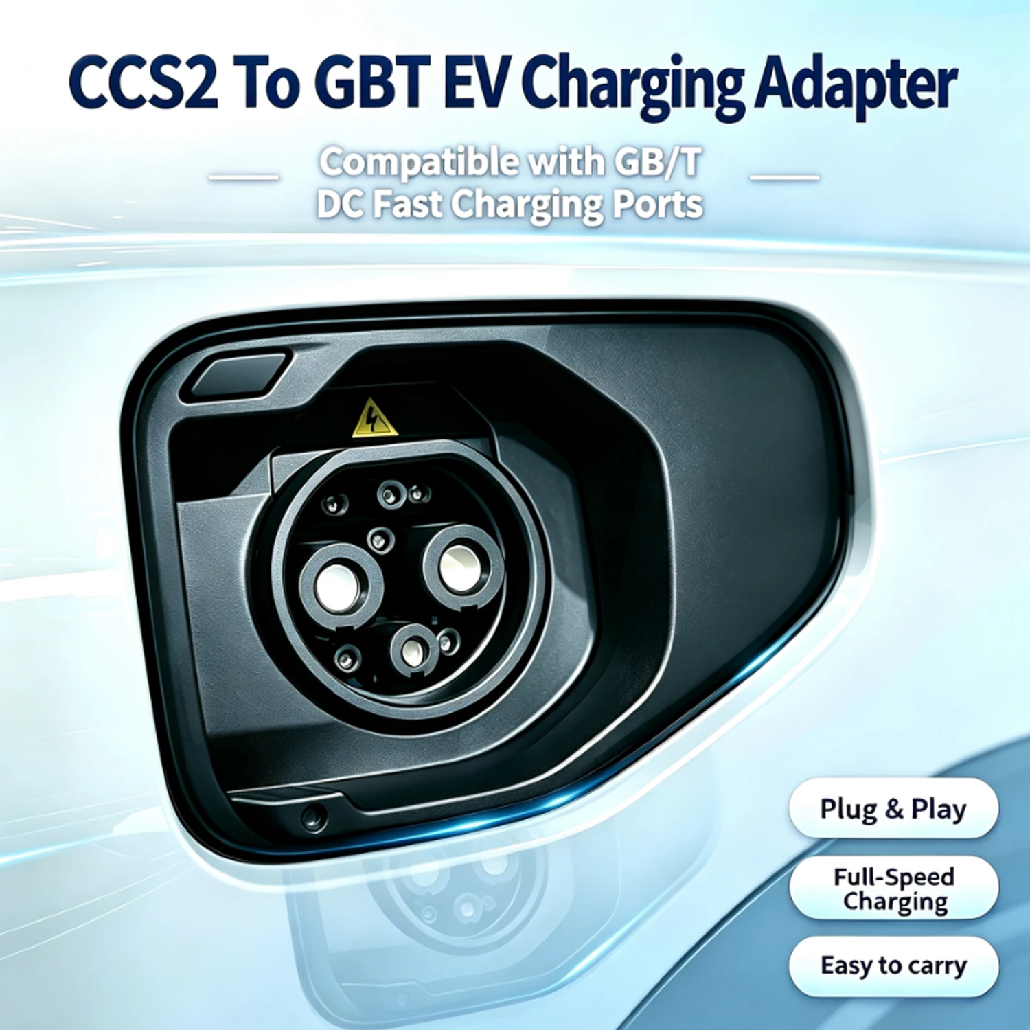 Riys EVCharger CCS2 to GB/T EV Converter Adapter DC 300A 1000V 300KW CCS Combination 2 to GBT Electric Vehicle Charging Adapter