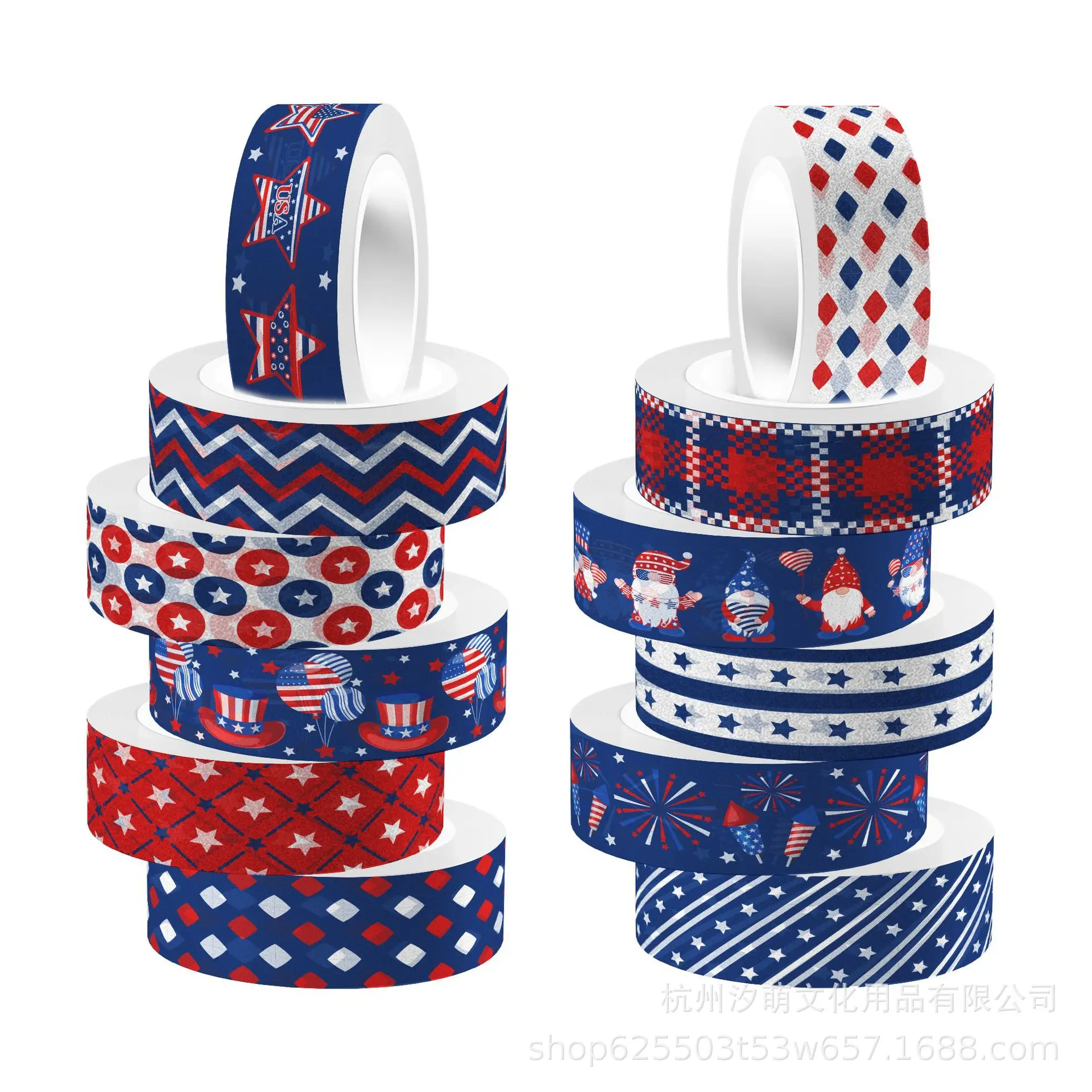 American National Day transparent roll adhesive and paper tape DIY hand account material decoration