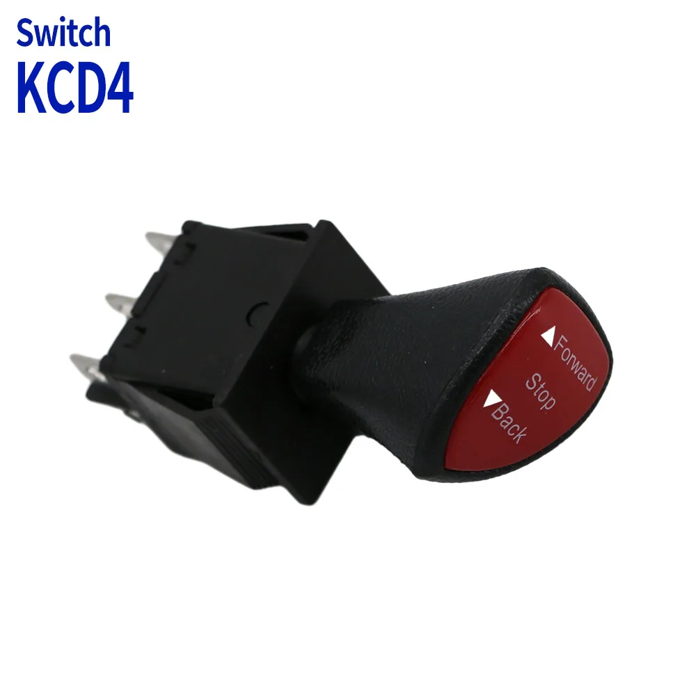 Remote sensing car handle black boat shaped three speed six pin 31 * 25 boat type switch KCD4-604-6P