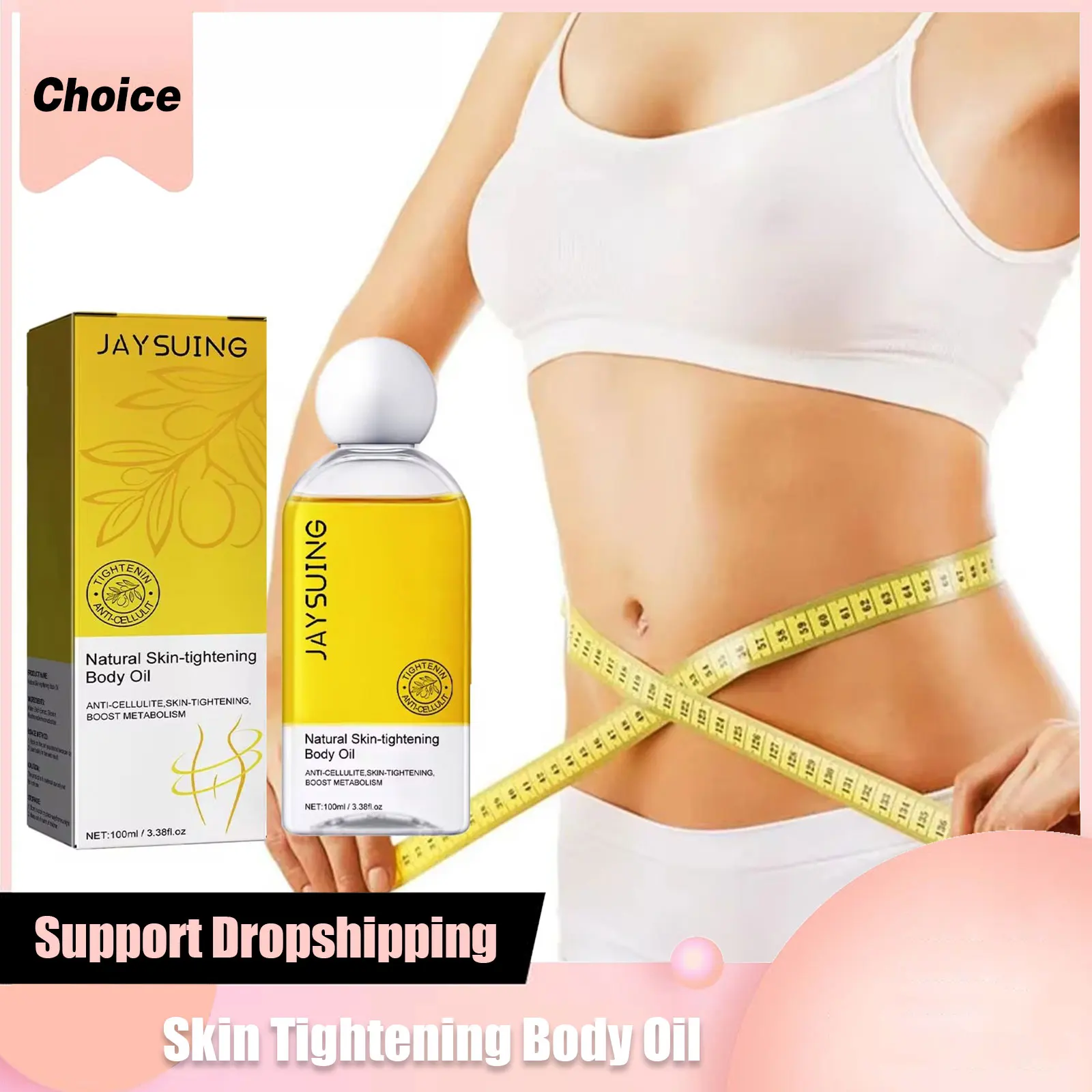 

Natural Skin Tightening Body Oil Arm Belly Thigh Leg Tighten Moisturize Skin Decompose Fat Anti Cellulite Body Lifting Serum