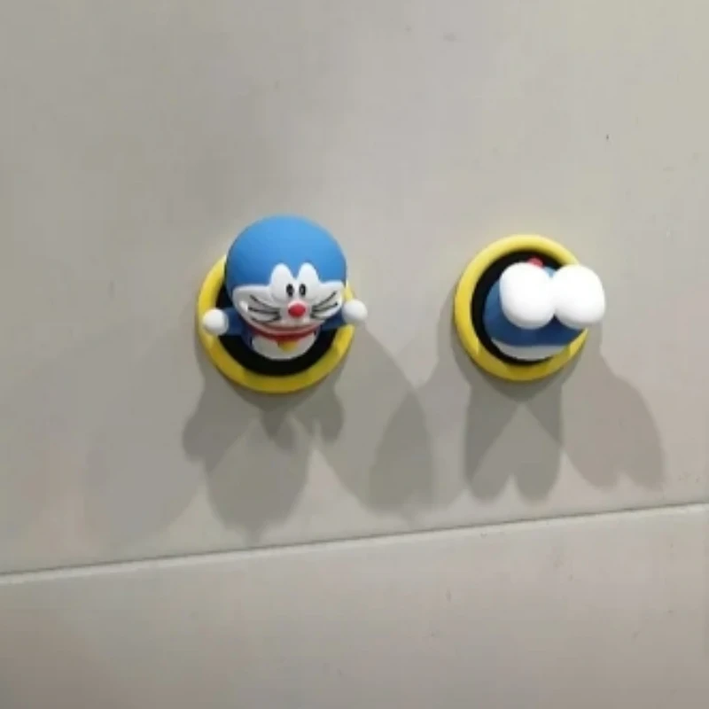 Cartoon Anime Periferie Doraemon Creatieve Passage Cirkel Koelkast Magnetische Tape 3D 3D Leuke Robot Kat