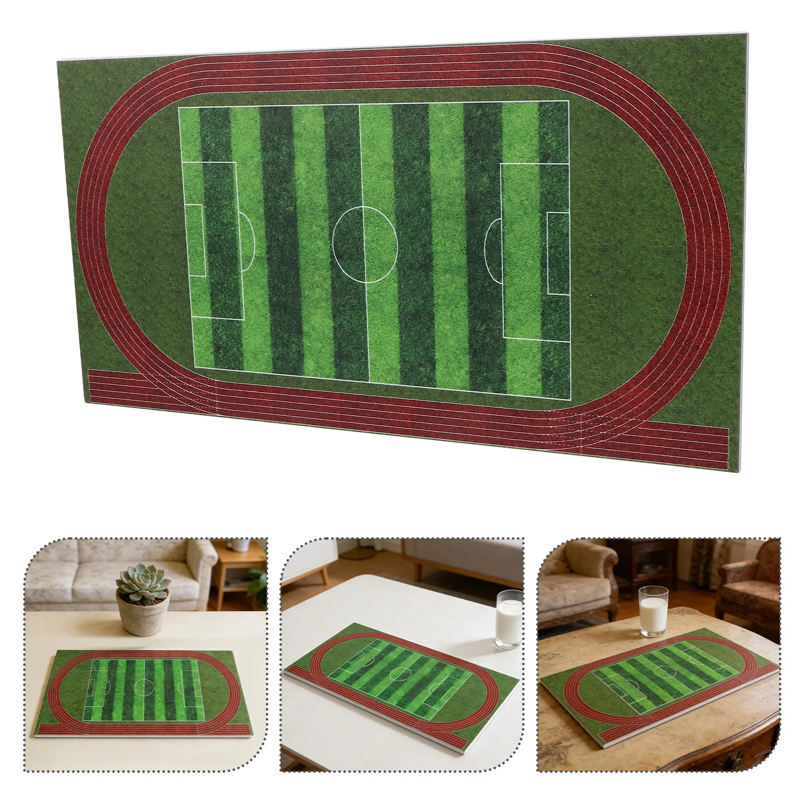 

Miniature 1:300 Scale Simulated Football Field Scene Layout Football Field for Architectural Models Dioramas Sand Tables Plastic