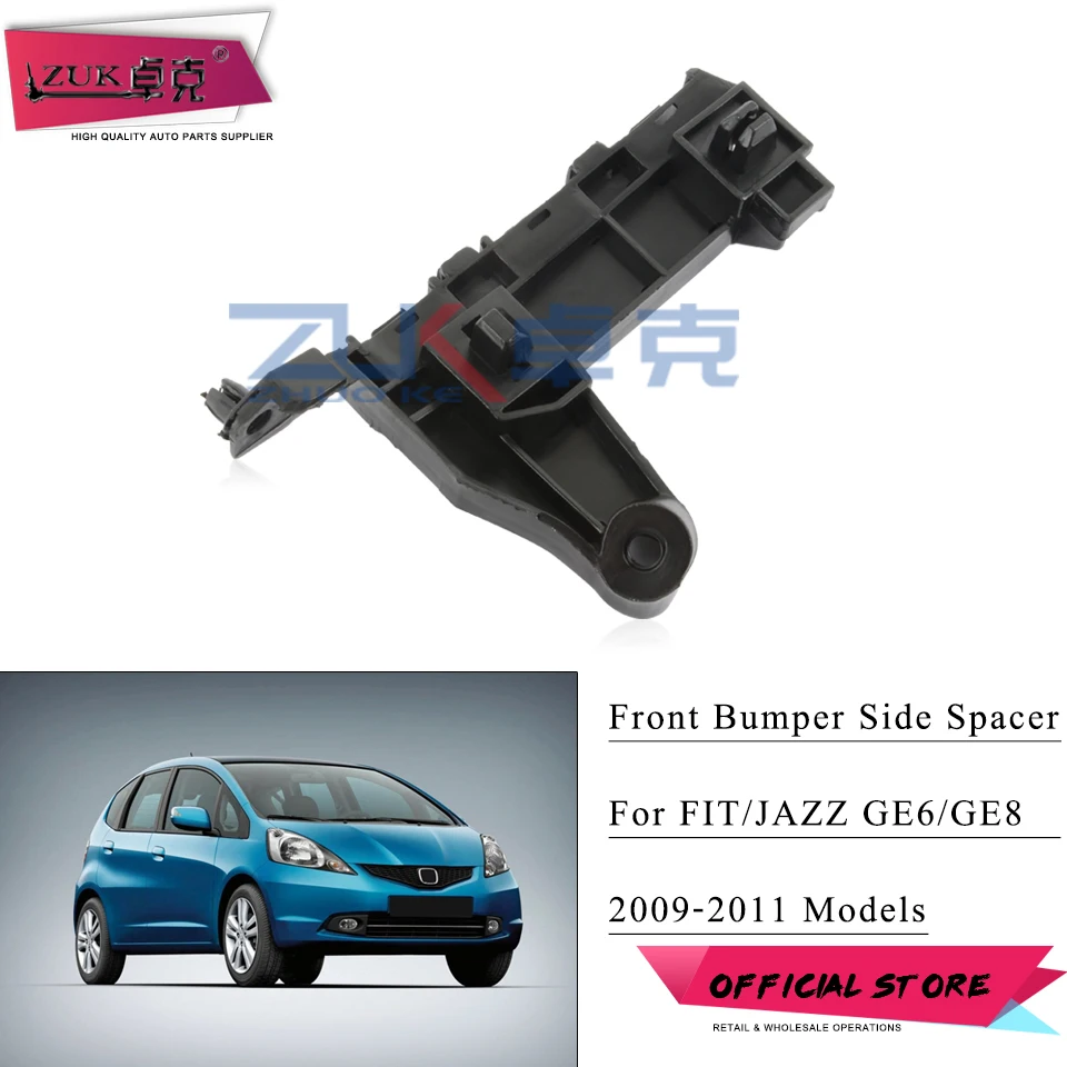 

ZUK Front Bumper Side Spacer Bracket Holder Support For HONDA FIT JAZZ GE6 GE8 2009 2010 2011 71198-TG0-T01 71193-TG0-T01