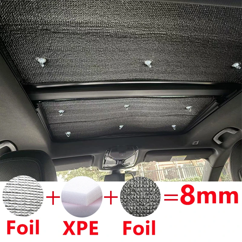Sunroof Insulation Roof Visor For Citroen C4 Picasso 2013~2022 7-Seater Sunshade Anti-UV Car Panoramic Roof Heat Shield Window
