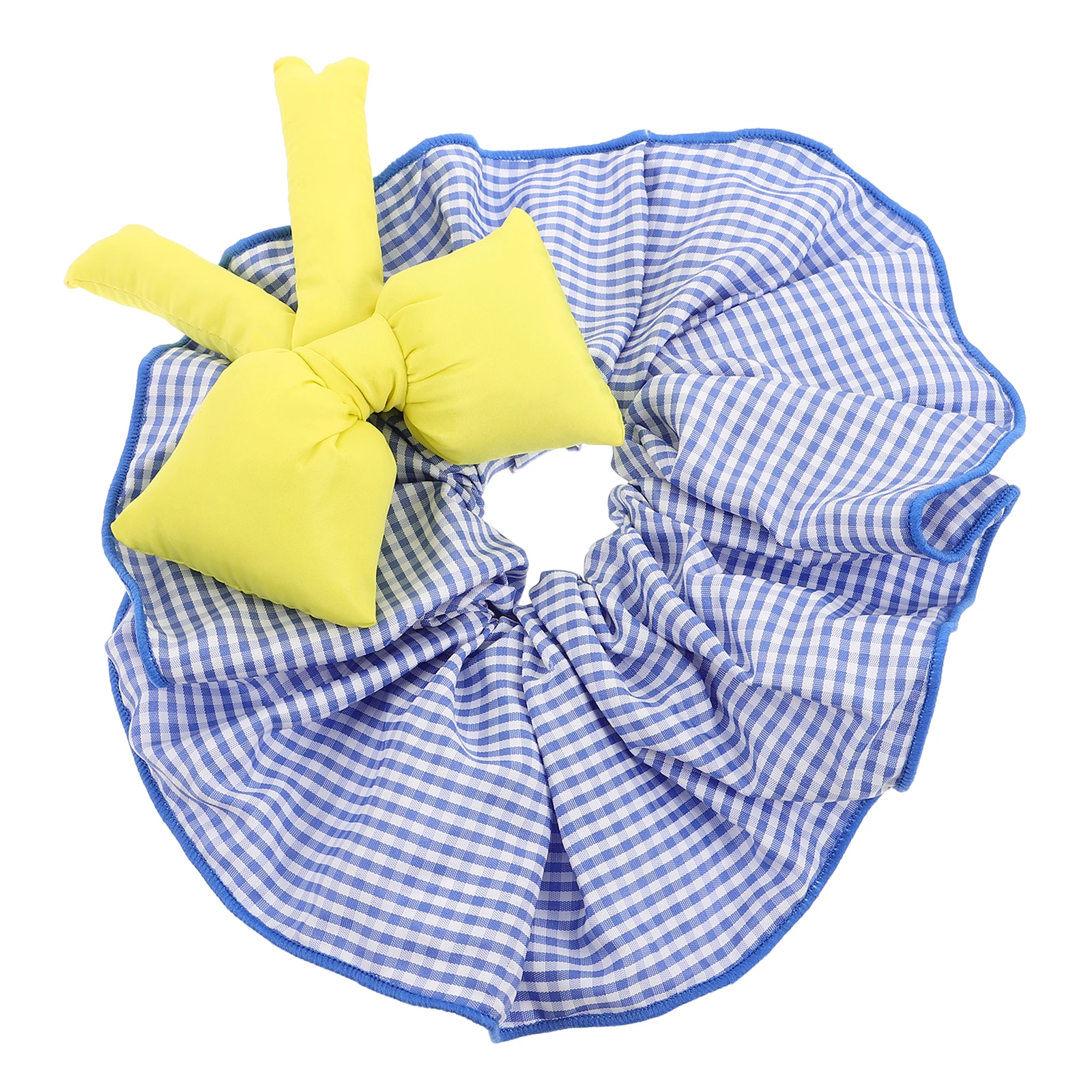 

Large Hair Tie Scrunchies for Women Girls Children Cute Fabric Ponytail Holders Ruffled Design Durable Comfortable Gentle on