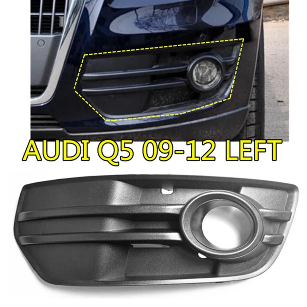 Car Front Left Bumper Racing Grills Fog Light Grille for-Audi Q5 2009 -2012 Fog Lamp Frame ABS Replacement