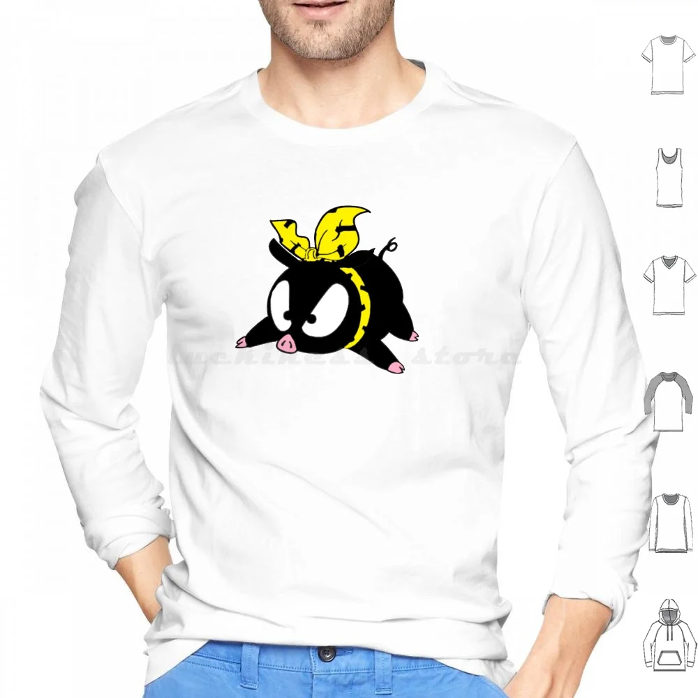 Original Hq Pig From Ranma 1 / 2 P-Chan , Peechan , Grey Br Original By Crushart1 On Hoodies Long Sleeve Ranma 1 2 P