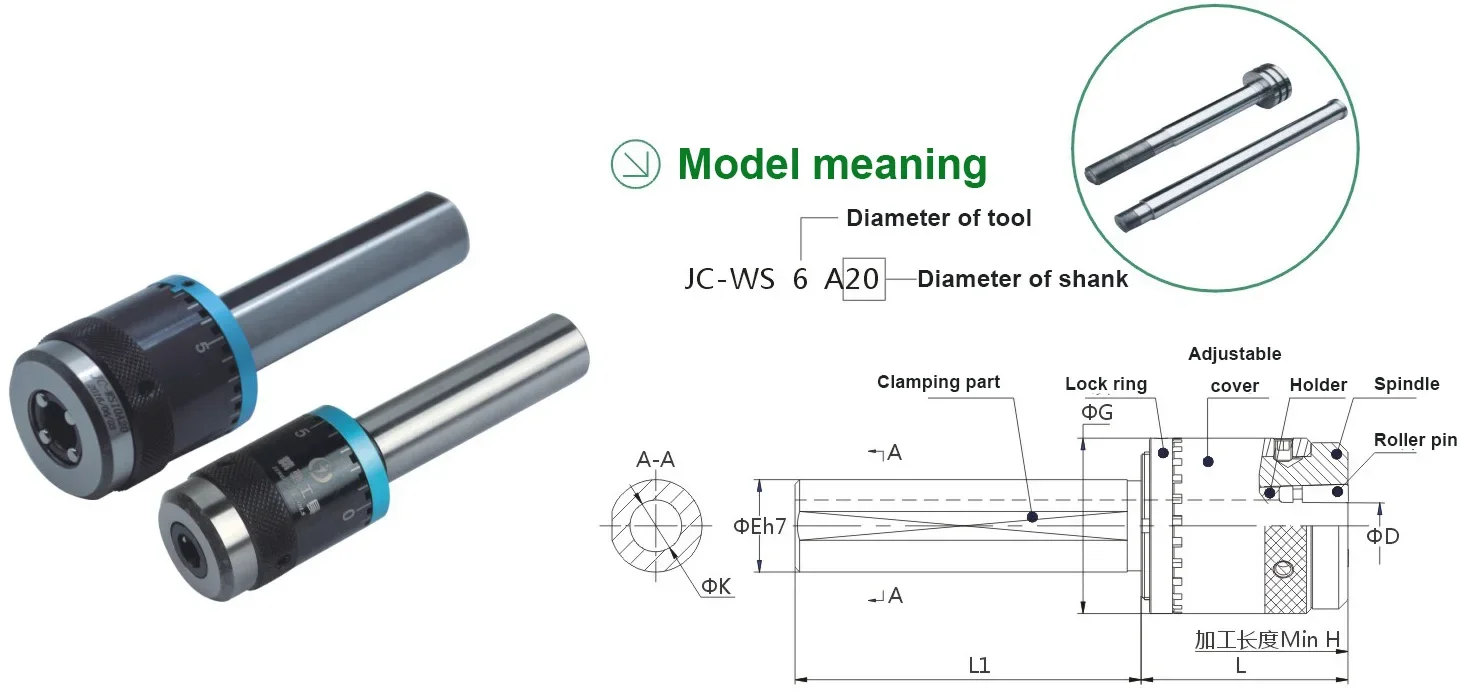 JC-WS Factory outer surface finish roller burnishing tools