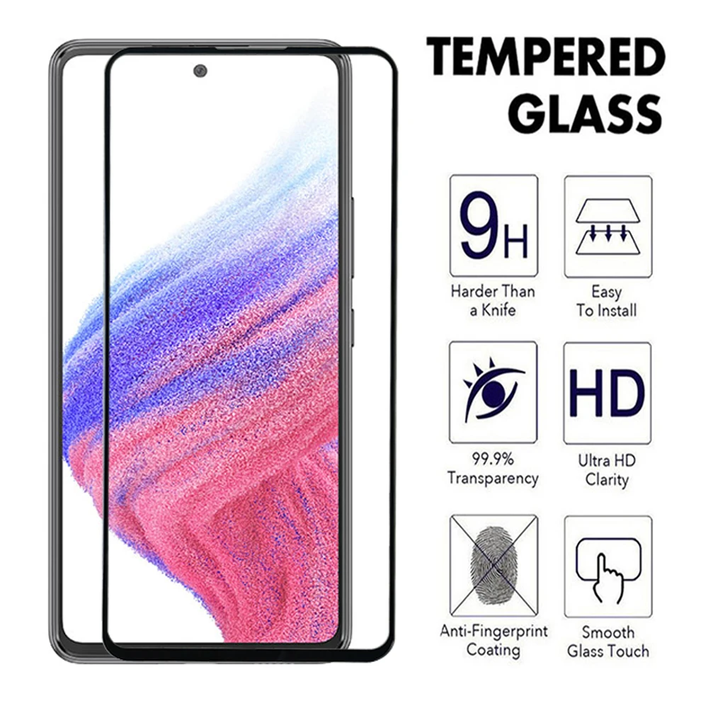 100D Tempered glass For Samsung Galaxy A71 A72 A73 A51 A52 A53 A54 A55 A41 A42 Screen Protector Samsung S10 E Note 10 Lite Film