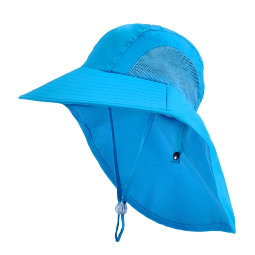 

Outdoor Beach Cap Adjustable Wide Brim Cap UV Protection Children Bucket Hats Sun Hat