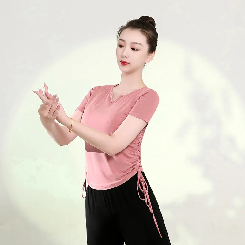 بدلة ممارسة الرقص النسائية الكلاسيكية للجسم للرقص الصيني العرقي