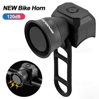 NEW Bicycle Electronic Horn E-Bike Bell 120dB Loud Warning Sound CR2032 Battery IPX4 Waterproof Scooter Road Mountain Bike Horn