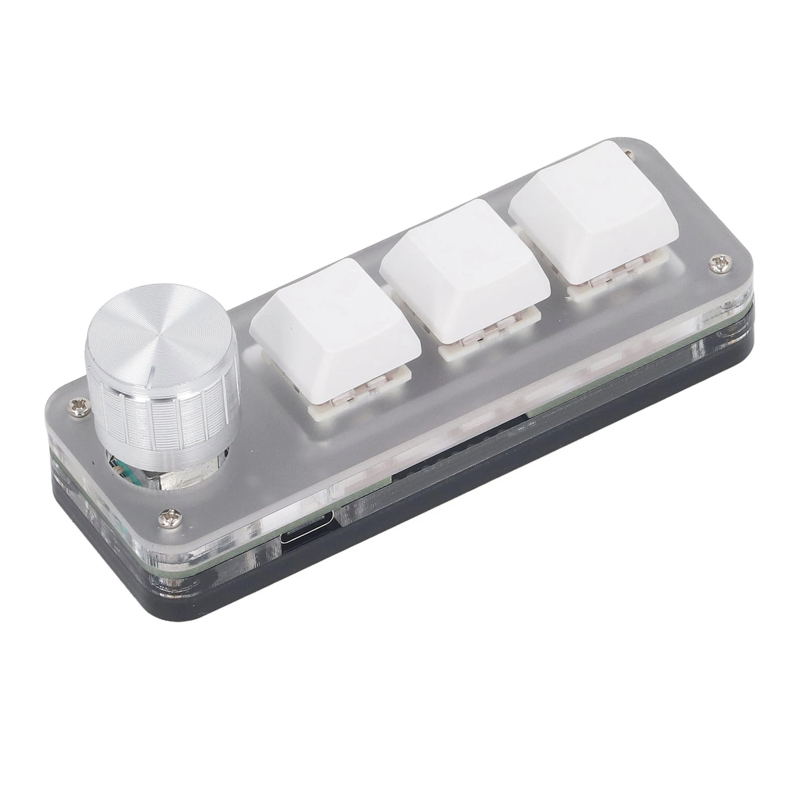 Mini 3 Key Keypad Wired Industrial Console Dustproof Red Switch Mechanical Gaming Keyboard