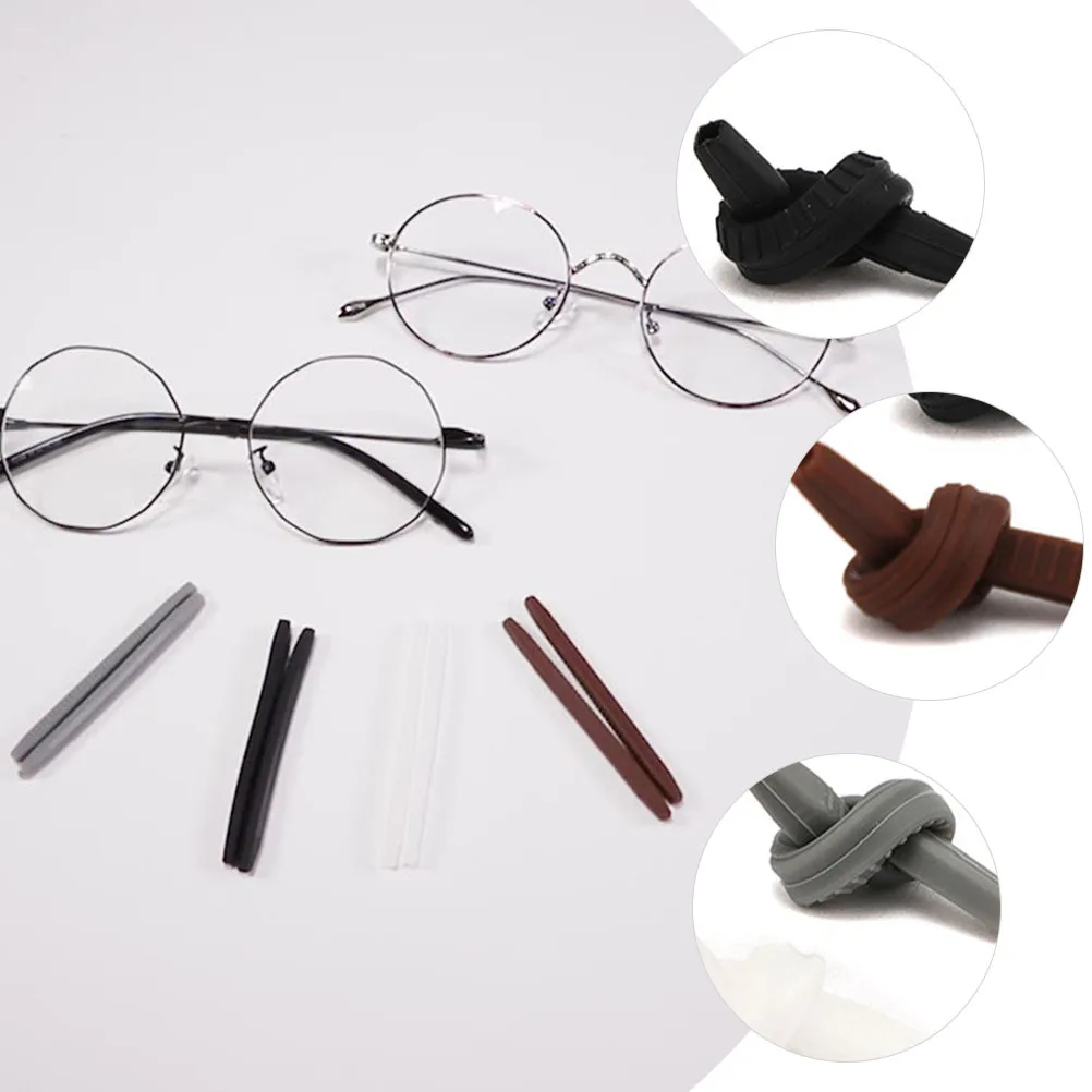 

20Pairs Anti-Skid Glasses Ear Cushions High-Grade Silicone Retainer for Myopia Eyewear Secure Fit for Outdoor Activities